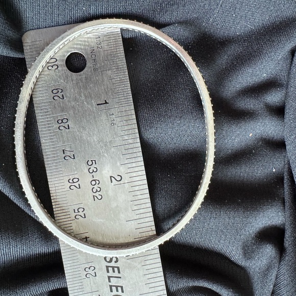 Silpada Black Onyx Bangle Bracelet 925 Silver 12.5g (HE2052830) - Picture 5 of 6